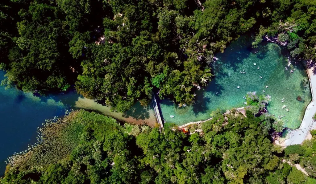 aerial view of wekiwa springs