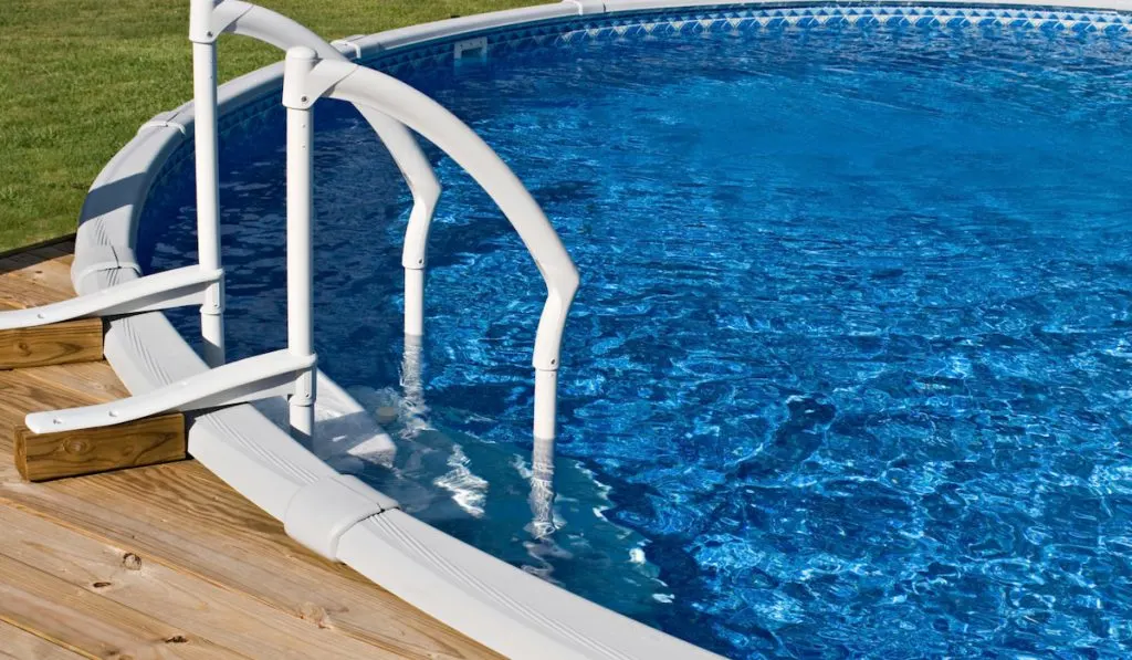 clear above ground pool