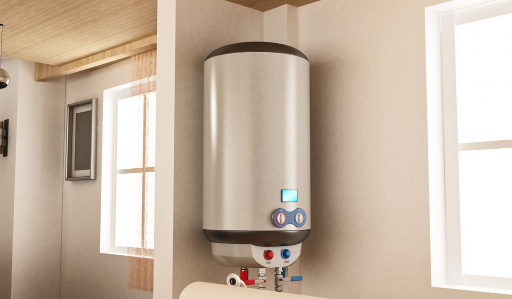 Conventional hanging water heater