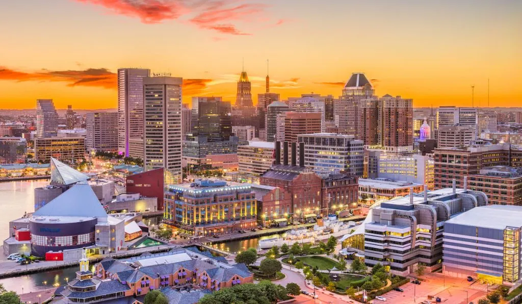 Baltimore, Maryland, USA Skyline 