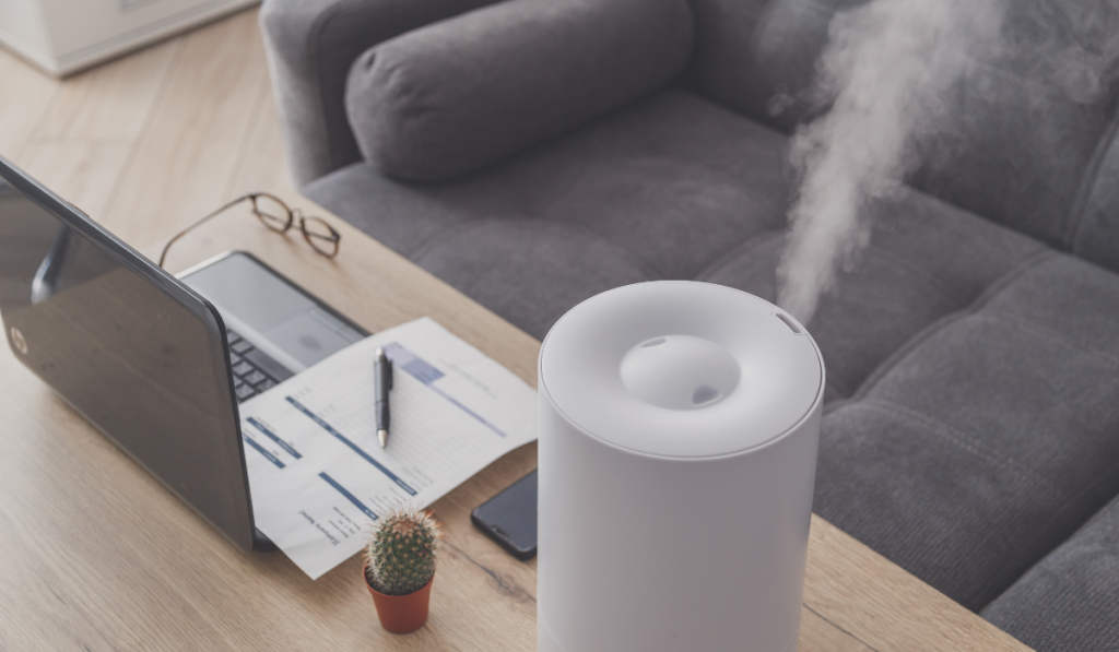 Household humidifier in the workplace