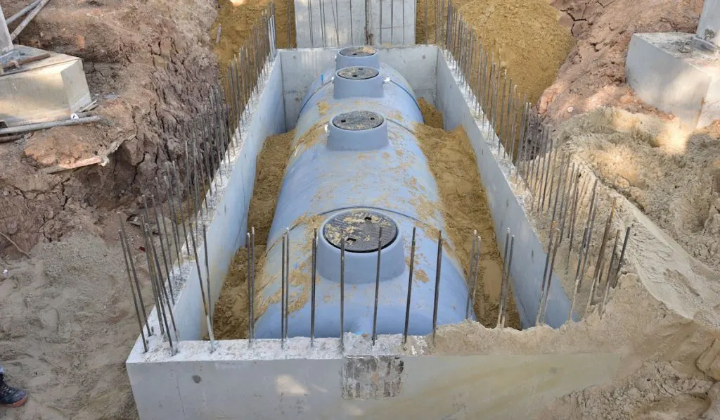 Conventional Septic Tank installation 