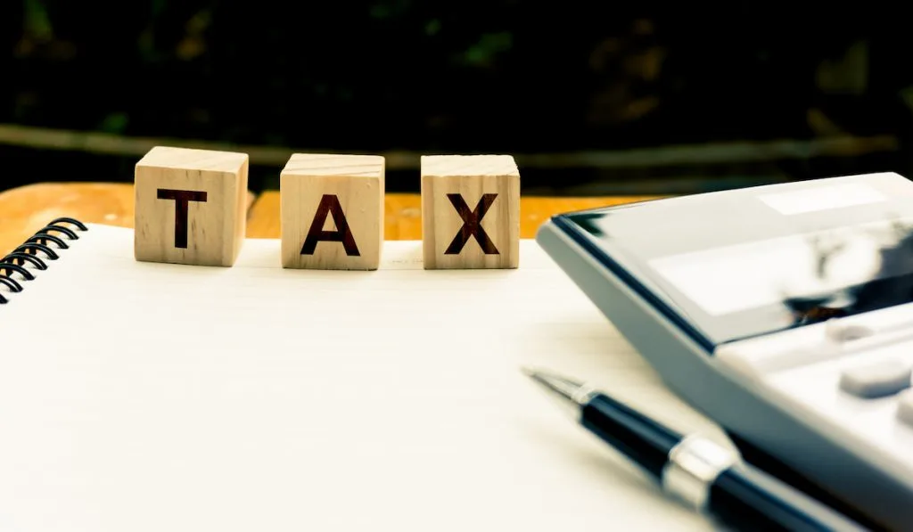 Taxation and Annual tax concept
