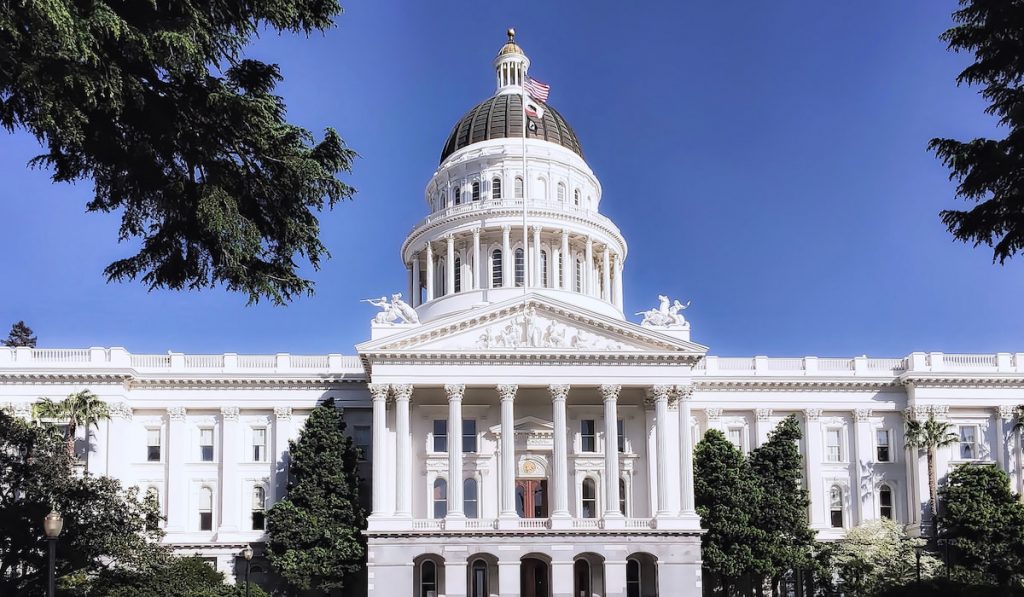 The California State Capitol building in Sacramento
