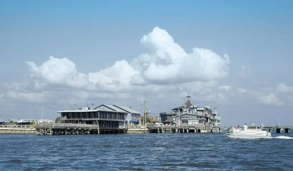 waterfront of cedar key florida 