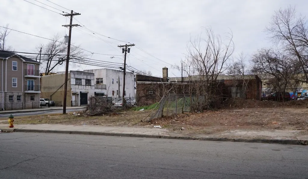 Urban neighborhood street view in New Jersey